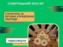 Структура та органи управління закладу освіти